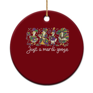 Goose Mardi Gras Ceramic Ornament Funny Just A Mardi Goose New Orleans Carnival TS11 1pc Red Print Your Wear