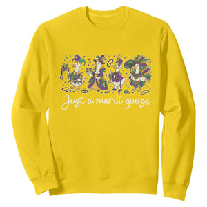 Goose Mardi Gras Sweatshirt Funny Just A Mardi Goose New Orleans Carnival TS11 Daisy Print Your Wear