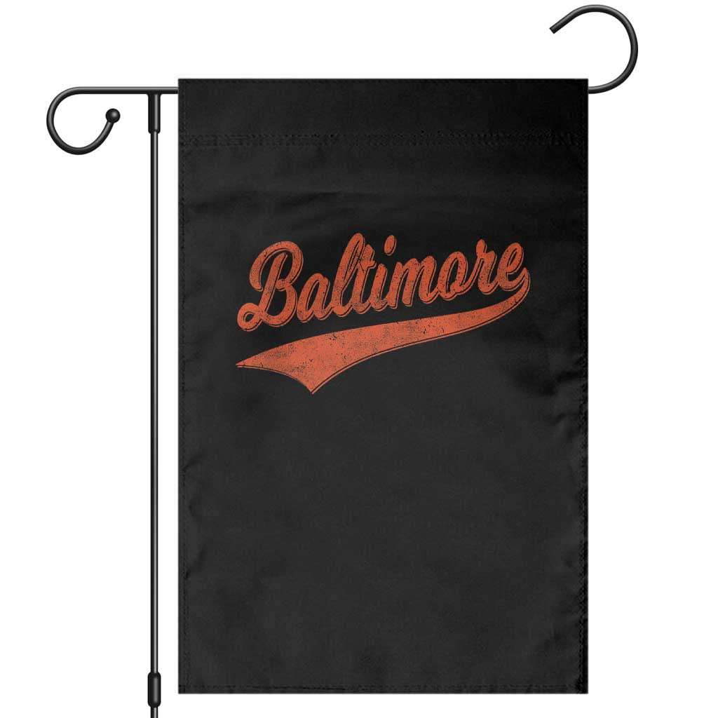 Baltimore Script Retro Baseball Sport Lovers City Pride Garden Flag TS11 Black Print Your Wear