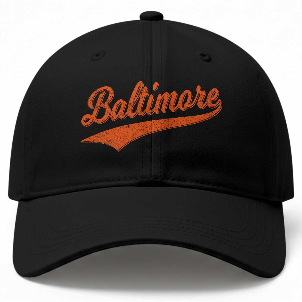 Baltimore Script Retro Baseball Sport Lovers City Pride Baseball Cap TS11 Print Your Wear