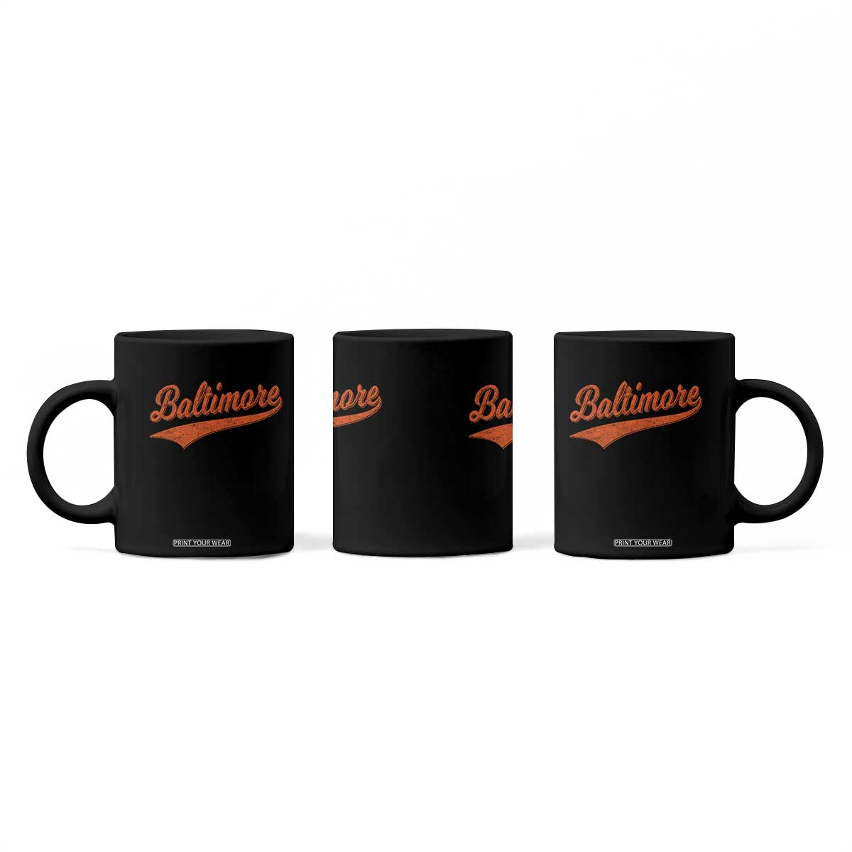 Baltimore Script Retro Baseball Sport Lovers City Pride Coffee Mug TS11 Print Your Wear