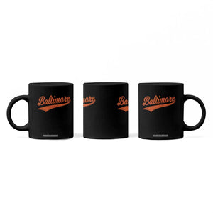 Baltimore Script Retro Baseball Sport Lovers City Pride Coffee Mug TS11 Print Your Wear
