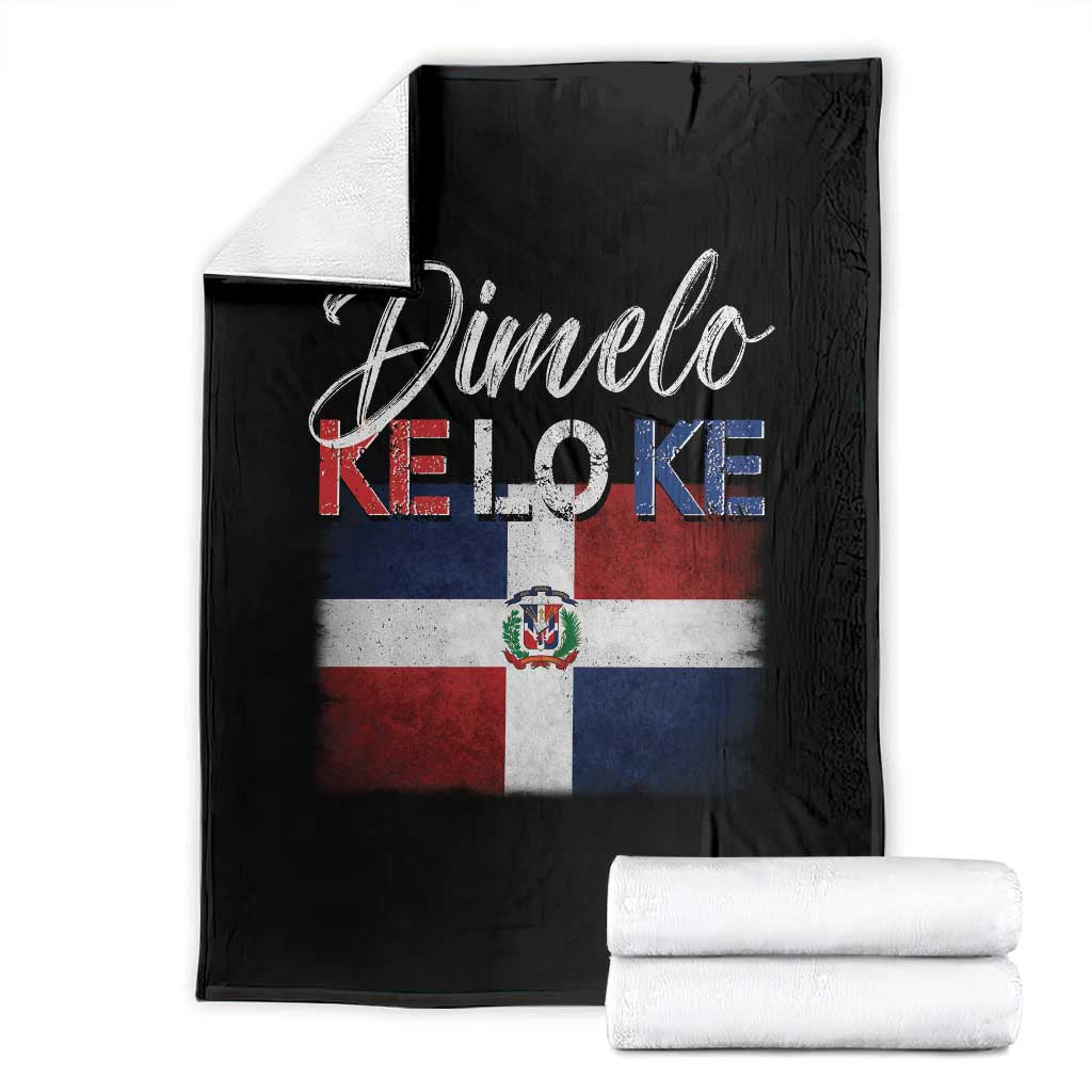 Dimelo Ke Lo Ke Dominican Republic Flag Throw Blanket Caribbean Heritage