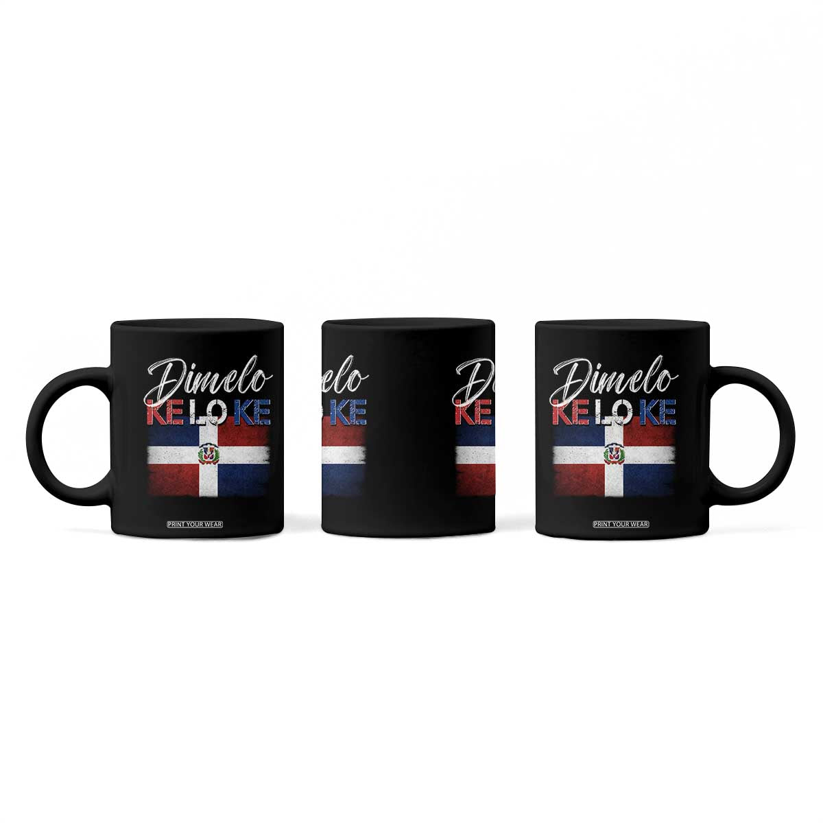 Dimelo Ke Lo Ke Dominican Republic Flag Coffee Mug Caribbean Heritage