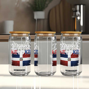 Dimelo Ke Lo Ke Dominican Republic Flag Glass Can Caribbean Heritage