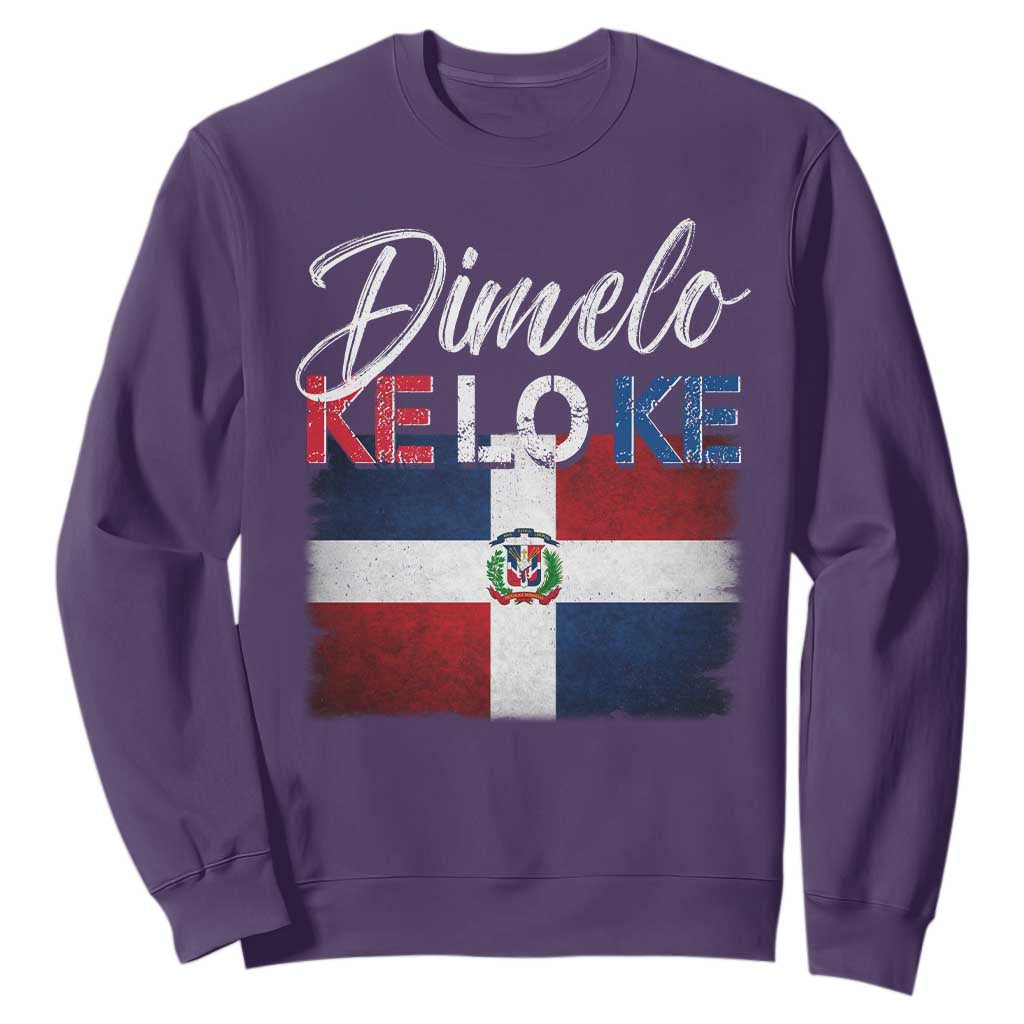 Dimelo Ke Lo Ke Dominican Republic Flag Sweatshirt Caribbean Heritage