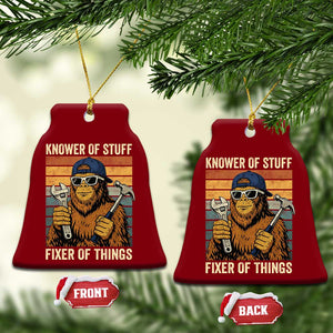 Knower Of Stuff Fixer Of Things Ceramic Ornament Mechanic Bigfoot Dad TS11 Print Your Wear