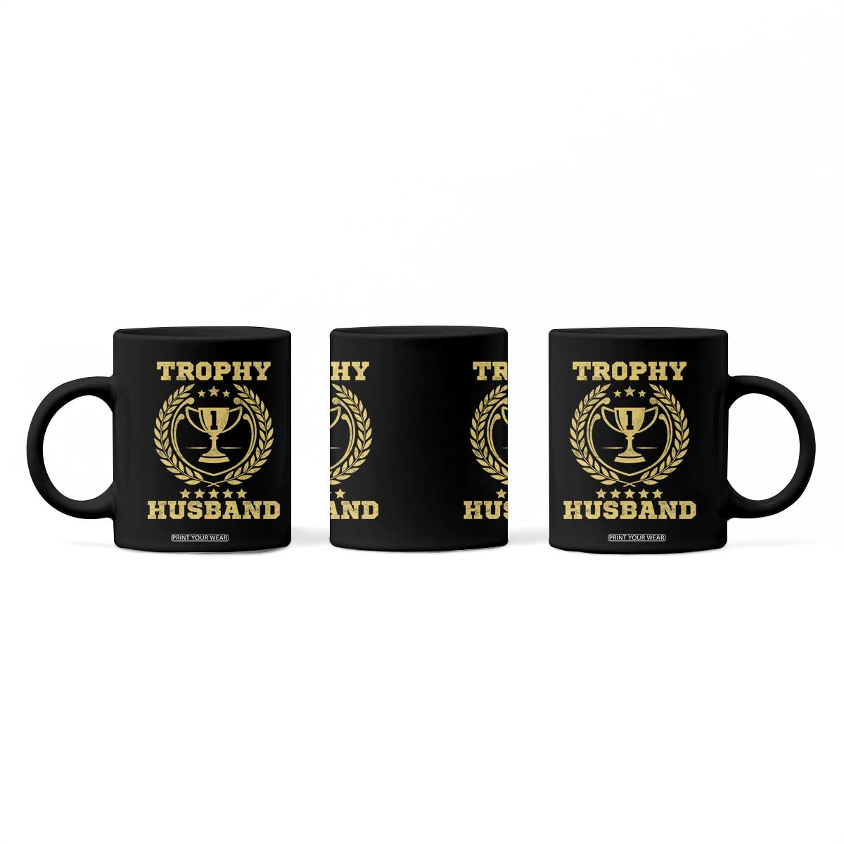 Trophy Husband Coffee Mug Funny Hubby Groom Humor Marriage Anniversary TS11 Print Your Wear