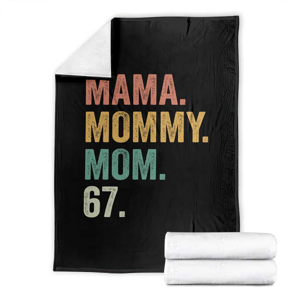 Mama Mommy Mom 67 Throw Blanket Funny Six Seven Mother's Day TS11 Black Print Your Wear