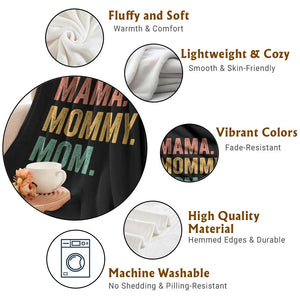 Mama Mommy Mom 67 Throw Blanket Funny Six Seven Mother's Day TS11 Print Your Wear