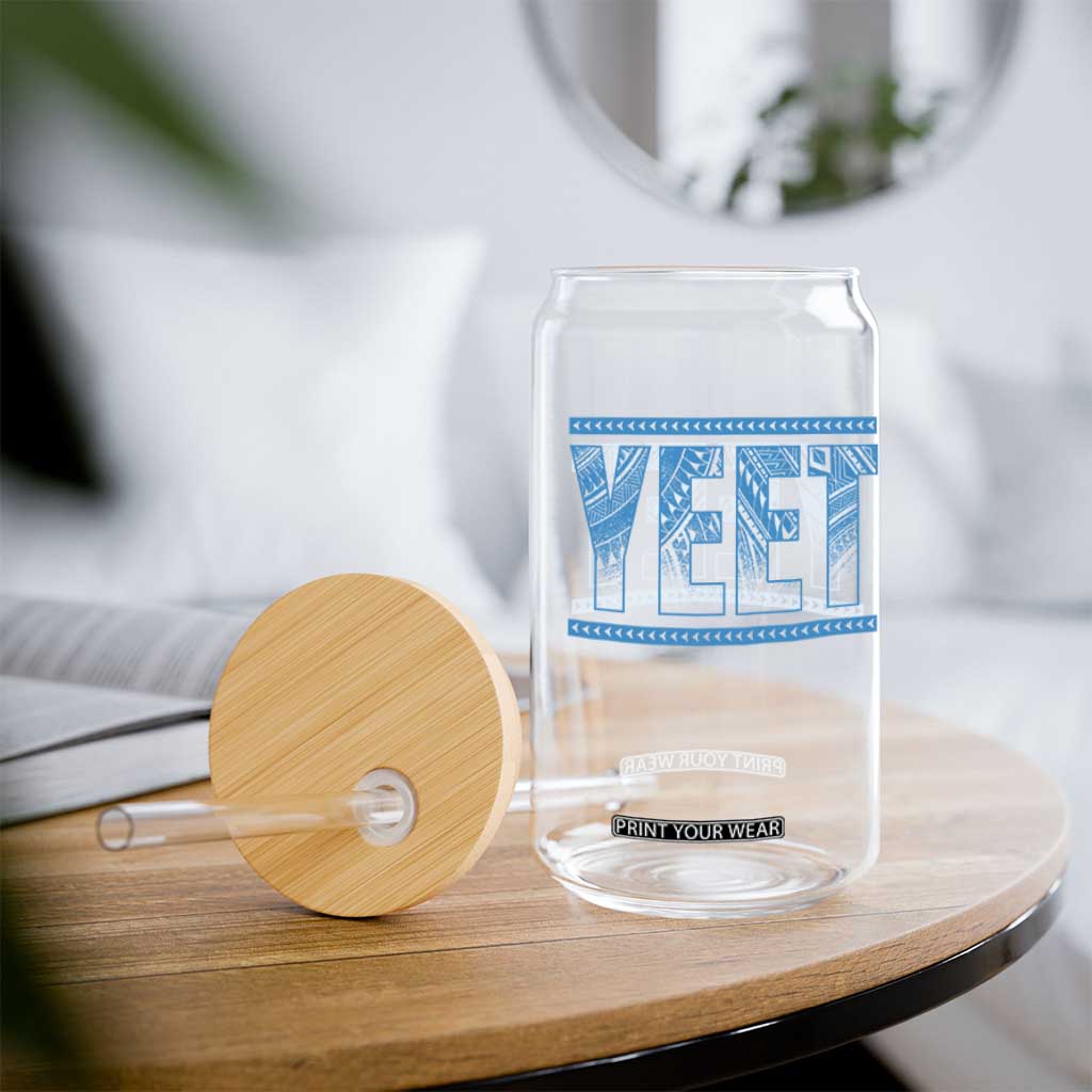 Yeet Funny Wrestling Slang Quote Tribal Art Glass Can TS11 Print Your Wear