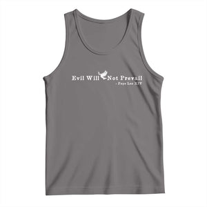 Evil Will Not Prevail Pope Leo XIV Tank Top TS11 Deep Heather Print Your Wear