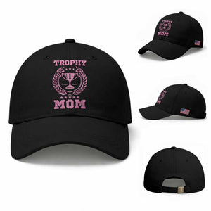 Trophy Mom Baseball Cap Number One Mama Funny Mother's Day TS11 Baseball Cap Universal Fit Black Print Your Wear