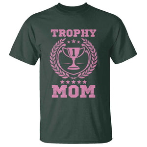 Trophy Mom T Shirt Number One Mama Funny Mother's Day TS11 Dark Forest Green Print Your Wear