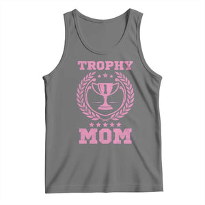 Trophy Mom Tank Top Number One Mama Funny Mother's Day TS11 Black Heather Print Your Wear