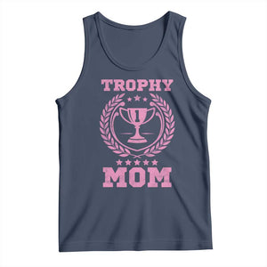 Trophy Mom Tank Top Number One Mama Funny Mother's Day TS11 Navy Print Your Wear