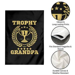 Trophy Grandpa Garden Flag Funny Number One Grandfather TS11 Print Your Wear