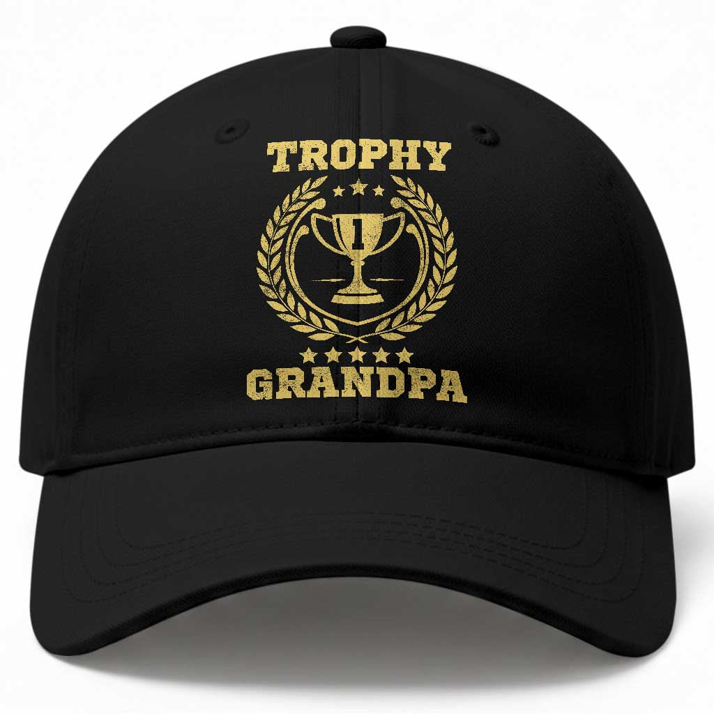 Trophy Grandpa Baseball Cap Funny Number One Grandfather TS11 Print Your Wear