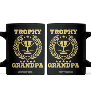 Trophy Grandpa Coffee Mug Funny Number One Grandfather TS11 Black Print Your Wear