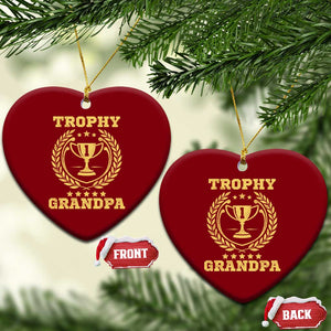 Trophy Grandpa Ceramic Ornament Funny Number One Grandfather TS11 Print Your Wear