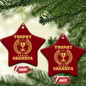 Trophy Grandpa Ceramic Ornament Funny Number One Grandfather TS11 Print Your Wear