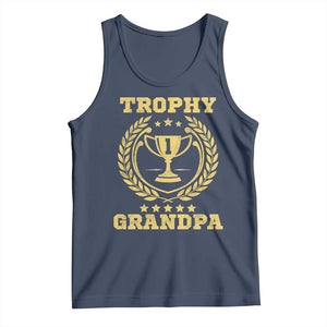 Trophy Grandpa Tank Top Funny Number One Grandfather TS11 Navy Print Your Wear