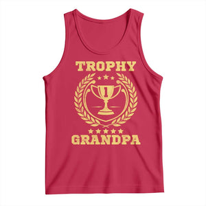 Trophy Grandpa Tank Top Funny Number One Grandfather TS11 Red Print Your Wear