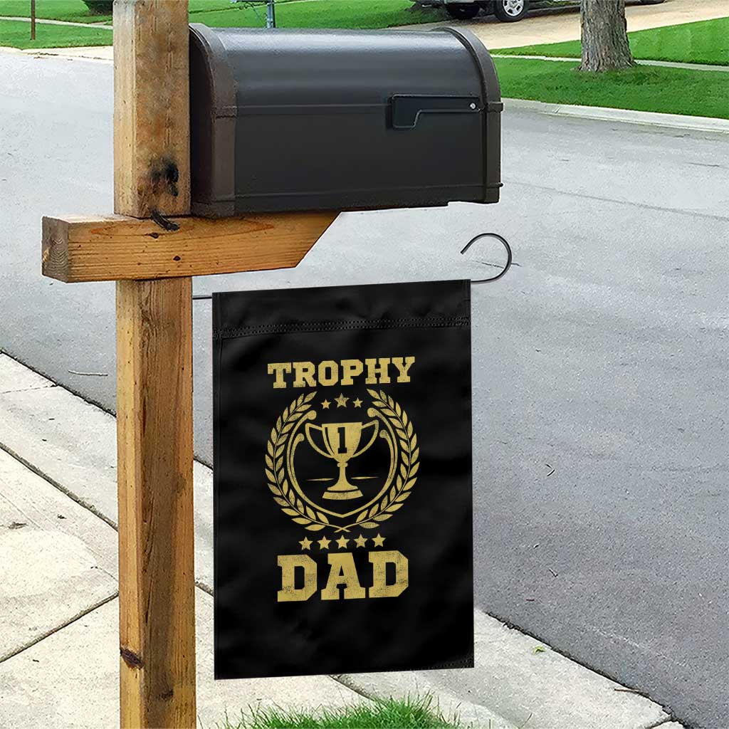 Trophy Dad Garden Flag Number One Daddy Funny Dad Joke TS11 Print Your Wear