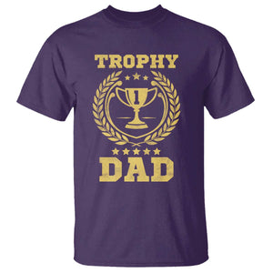 Trophy Dad T Shirt Number One Daddy Funny Dad Joke TS11 Purple Print Your Wear