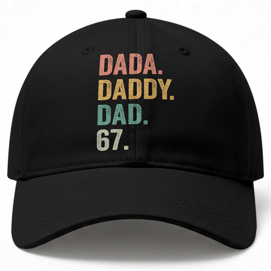 Dada Daddy Dad 67 Baseball Cap Funny Six Seven Father's Day TS11 Print Your Wear