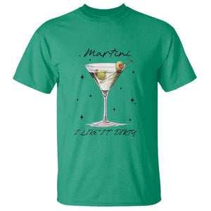 Dirty Martini T Shirt I Like It Dirty Funny Cocktail Glass TS11 Irish Green Print Your Wear