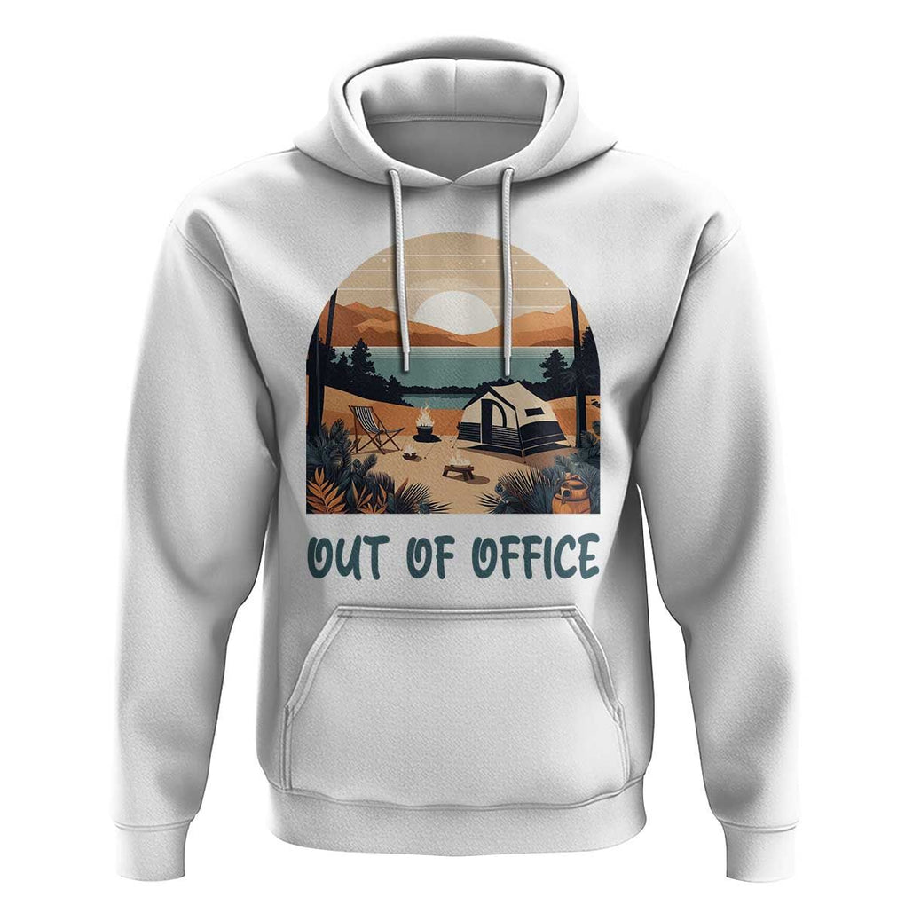 Vacation Hoodie Out Of Office Travel Blogger TS11 White Print Your Wear