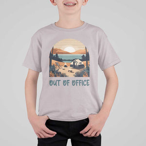 Vacation T Shirt For Kid Out Of Office Travel Blogger TS11 Ice Gray Print Your Wear