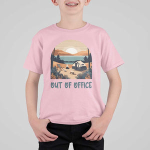 Vacation T Shirt For Kid Out Of Office Travel Blogger TS11 Light Pink Print Your Wear