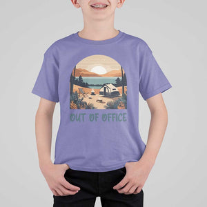 Vacation T Shirt For Kid Out Of Office Travel Blogger TS11 Violet Print Your Wear