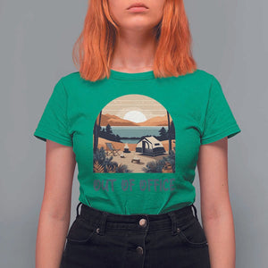 Vacation T Shirt For Women Out Of Office Travel Blogger TS11 Irish Green Print Your Wear