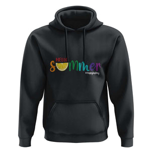 Cute Summer Vacation Hoodie Hello Summer Happy Last Day Sunshine Lemon TS11 Black Print Your Wear