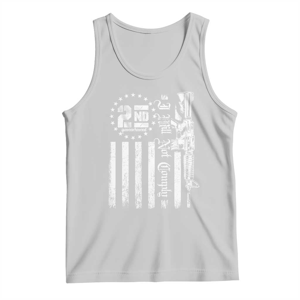 2nd Amendment I Will Not Comply Tank Top AR15 Pro-Gun Rights American Flag TS11 Ash Print Your Wear