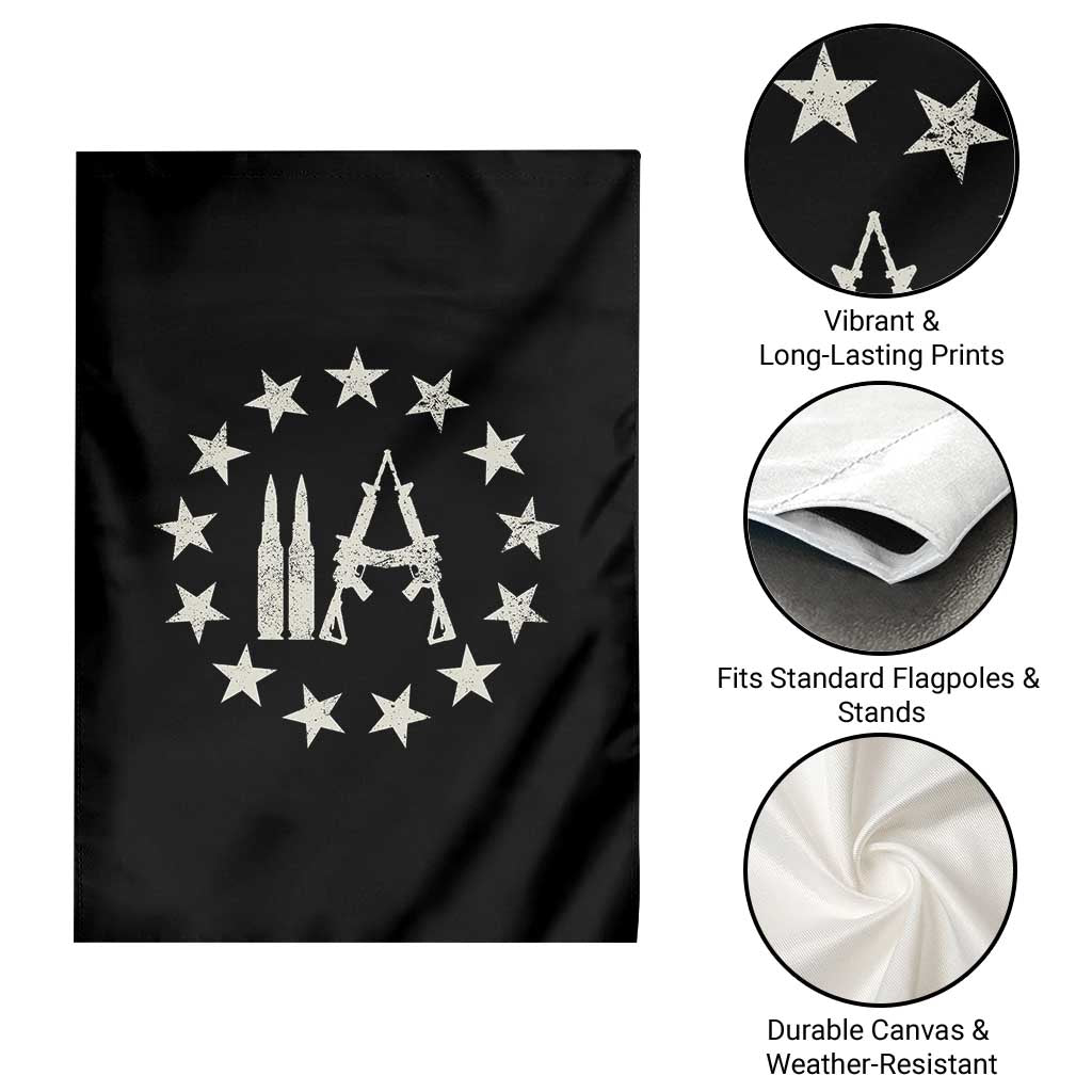 Funny 2nd Amendment AR15 Bullet Stars Patriotic Gun Rights Garden Flag TS11 Print Your Wear