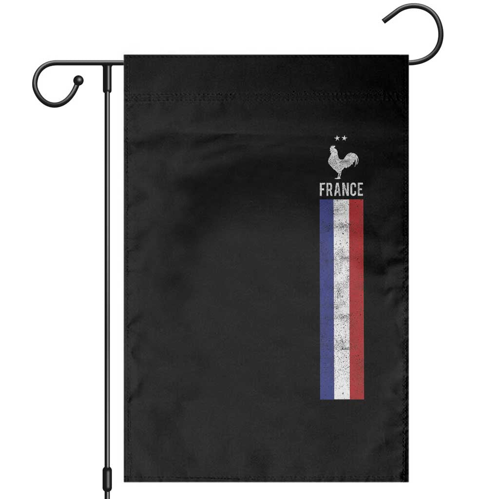 France Football Coq Soccer Throwback Jersey Style Garden Flag Vintage French Flag TS11 Black Print Your Wear