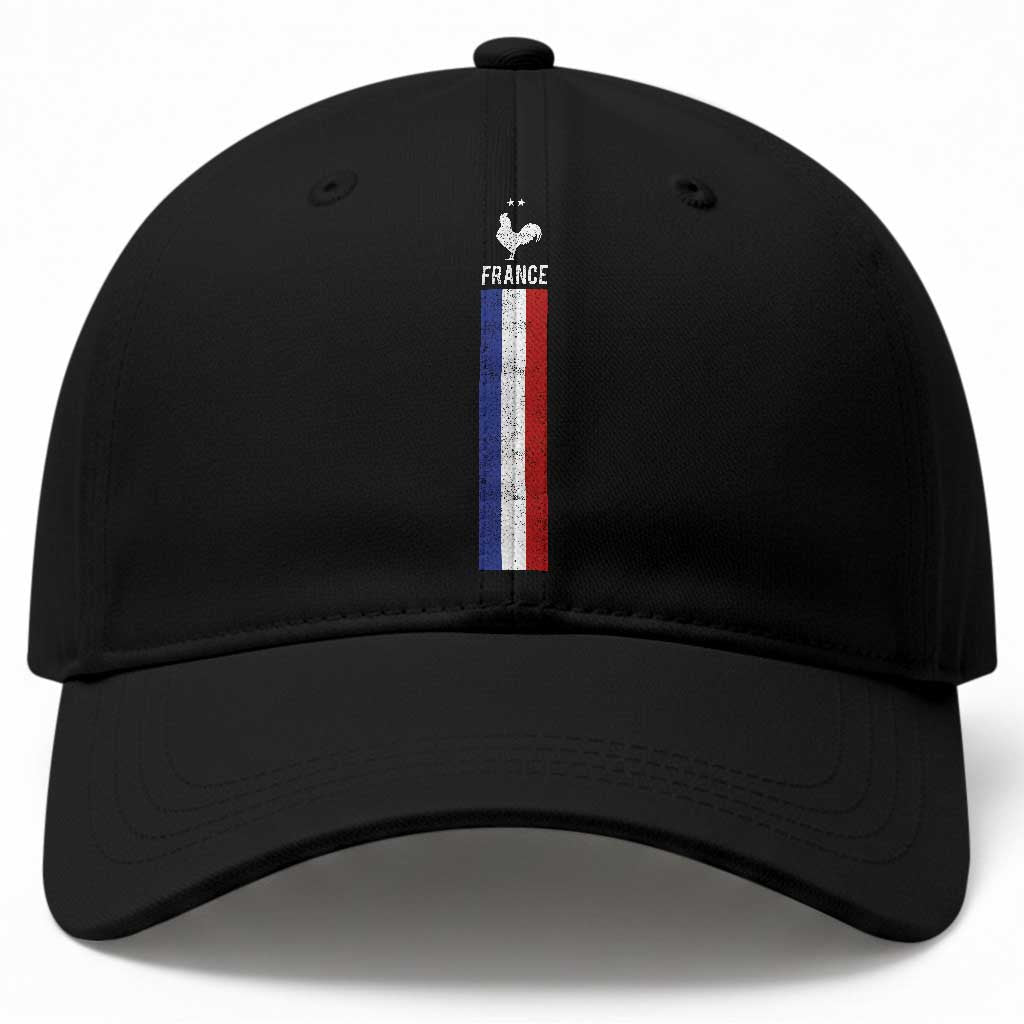 France Football Coq Soccer Throwback Jersey Style Baseball Cap Vintage French Flag TS11 Print Your Wear