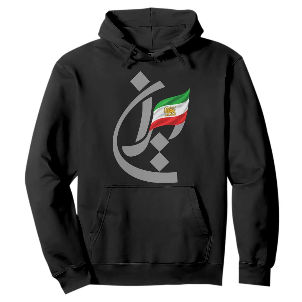 Iran Lion and Sun Flag Persian Calligraphy Hoodie TS11 Black Print Your Wear