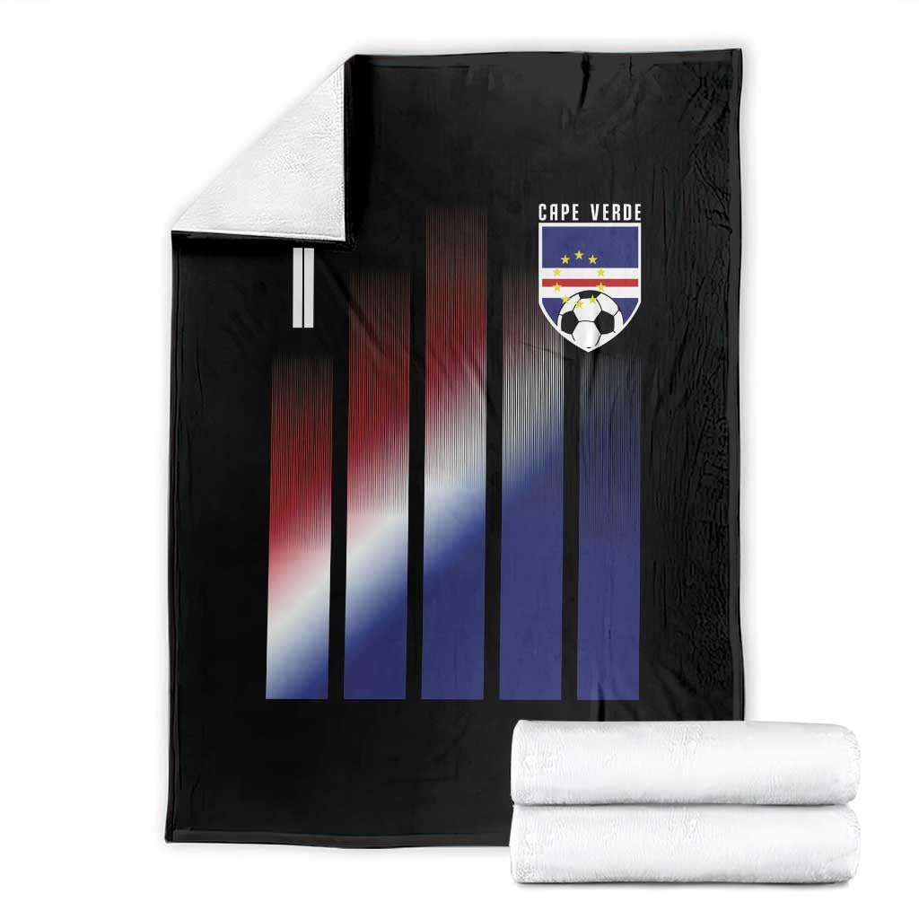 Cape Verde Flag Retro Sports Cabo Verdean Roots Throw Blanket TS11 Black Print Your Wear