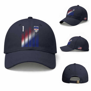 Cape Verde Flag Retro Sports Cabo Verdean Roots Baseball Cap TS11 Baseball Cap Universal Fit Navy Print Your Wear