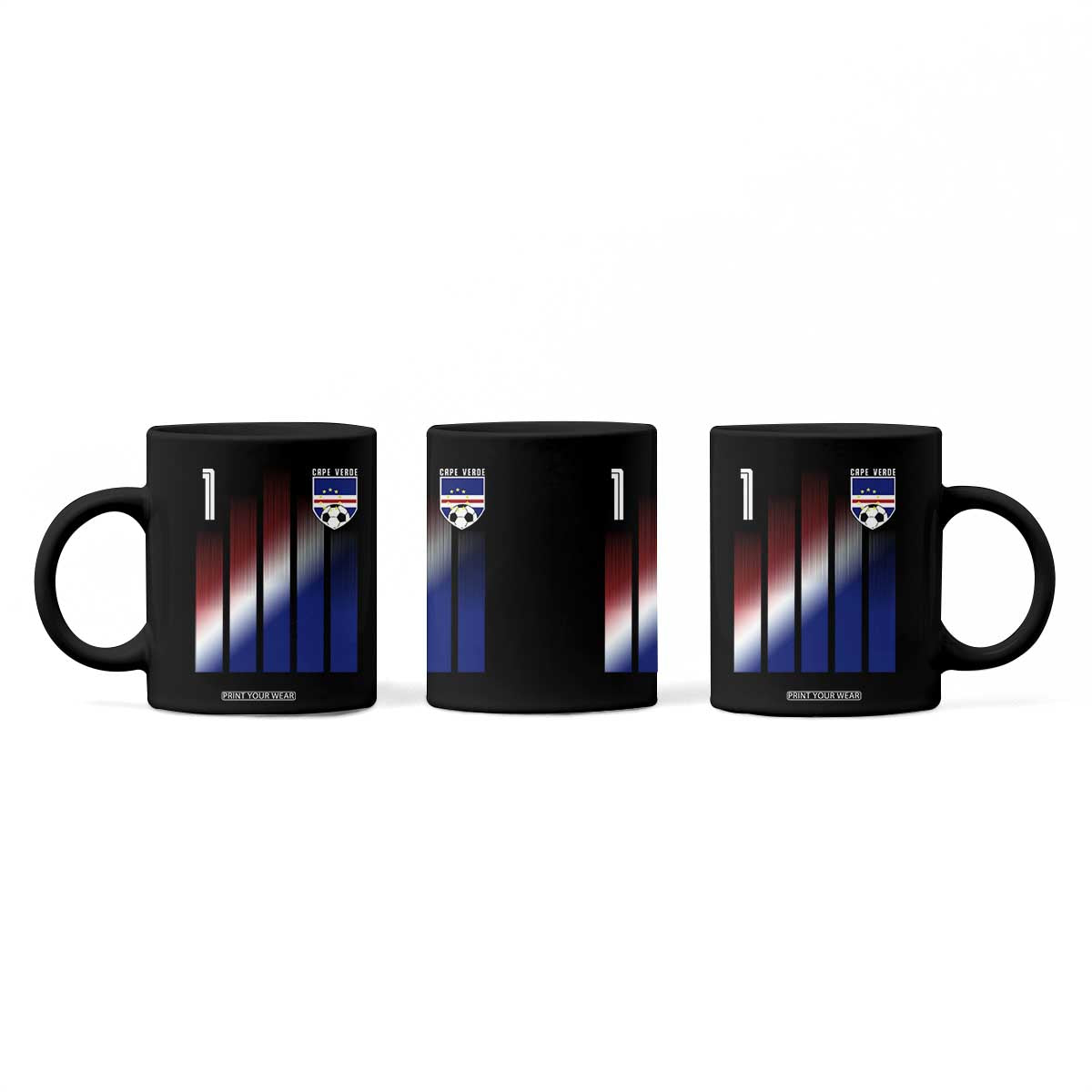 Cape Verde Flag Retro Sports Cabo Verdean Roots Coffee Mug TS11 Print Your Wear