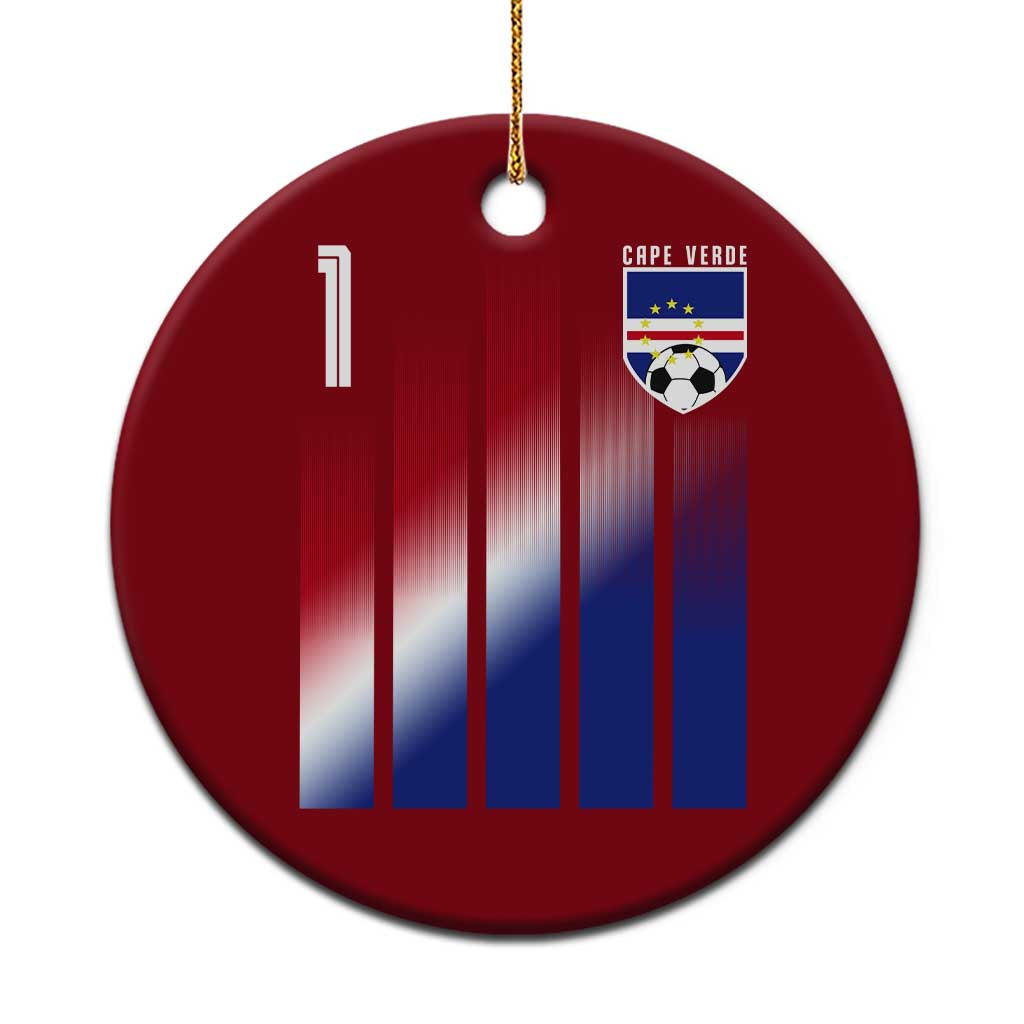 Cape Verde Flag Retro Sports Cabo Verdean Roots Ceramic Ornament TS11 1pc Red Print Your Wear