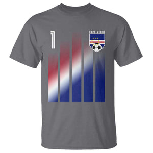 Cape Verde Flag Retro Sports Cabo Verdean Roots T Shirt TS11 Charcoal Print Your Wear