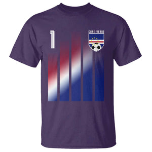 Cape Verde Flag Retro Sports Cabo Verdean Roots T Shirt TS11 Purple Print Your Wear