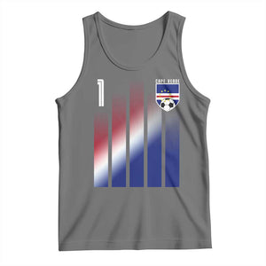 Cape Verde Flag Retro Sports Cabo Verdean Roots Tank Top TS11 Black Heather Print Your Wear