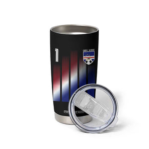 Cape Verde Flag Retro Sports Cabo Verdean Roots Tumbler Cup TS11 Print Your Wear